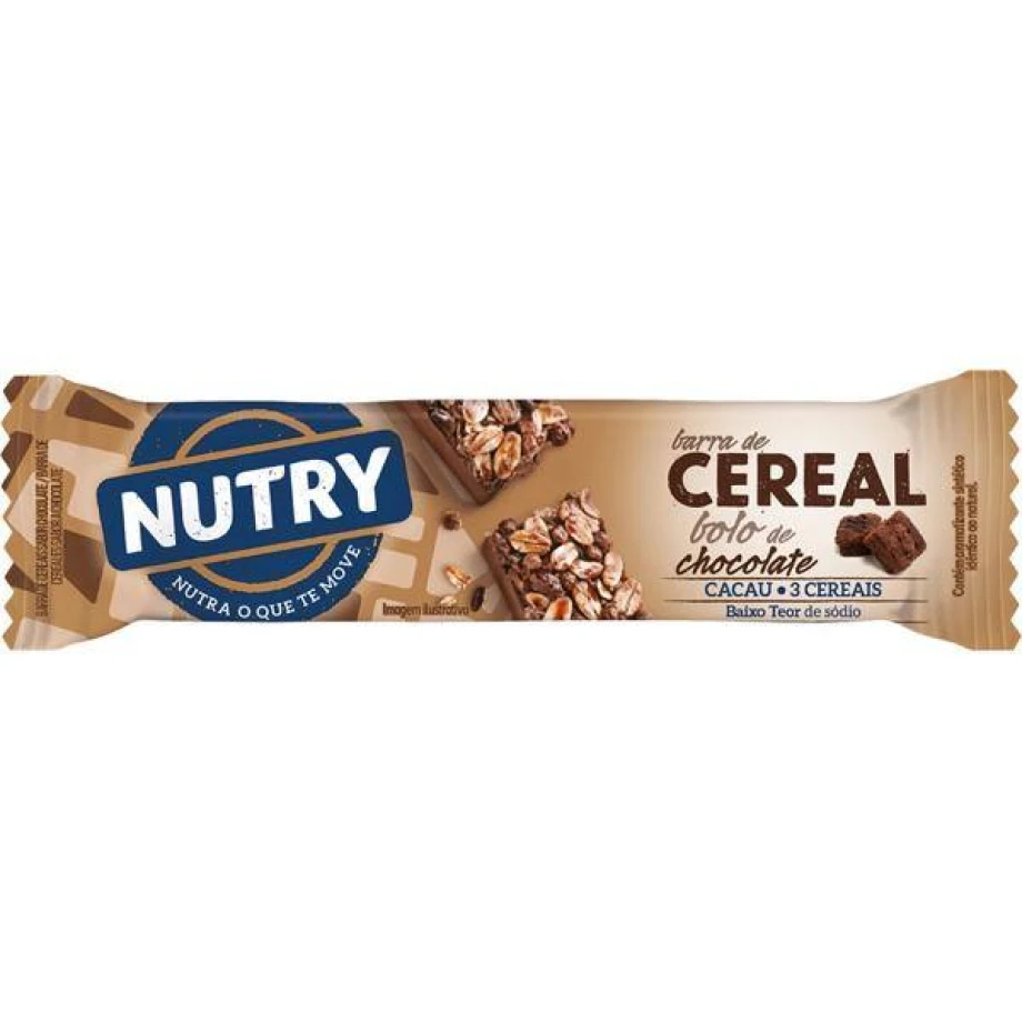 BARRINHA DE CEREAL BOLO DE CHOCOLATE NUTRY